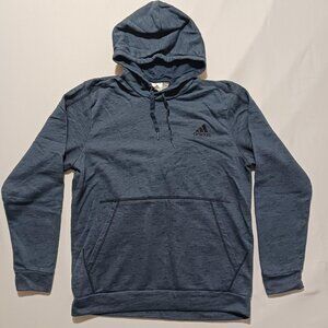 Adidas Logo Blue Hoodie Men's Large
